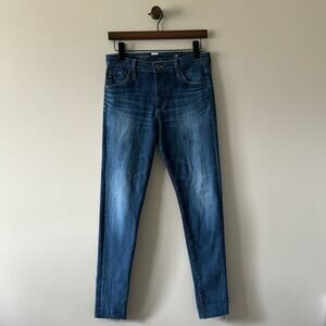 AG ADRIANO GOLDSCHMIED THE FARRAH SKINNY HIGH-RISE JEANS SIZE 28